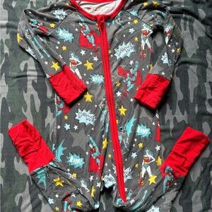 Little Sleepies Red and Gray Pajama Sets